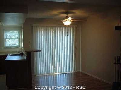 Wood floor in eating area too