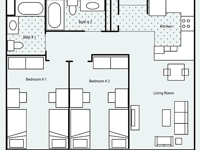 Floor plan 2X2