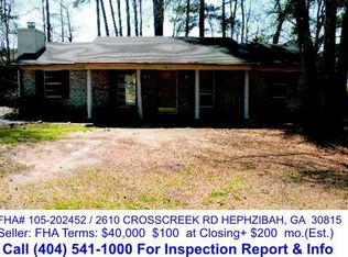 2610 Crosscreek Rd, Hephzibah, GA 30815