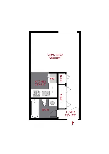 Floor plan Plan S - Studio