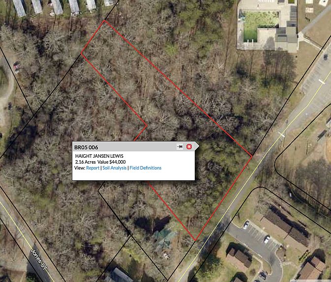 Aerial view of property