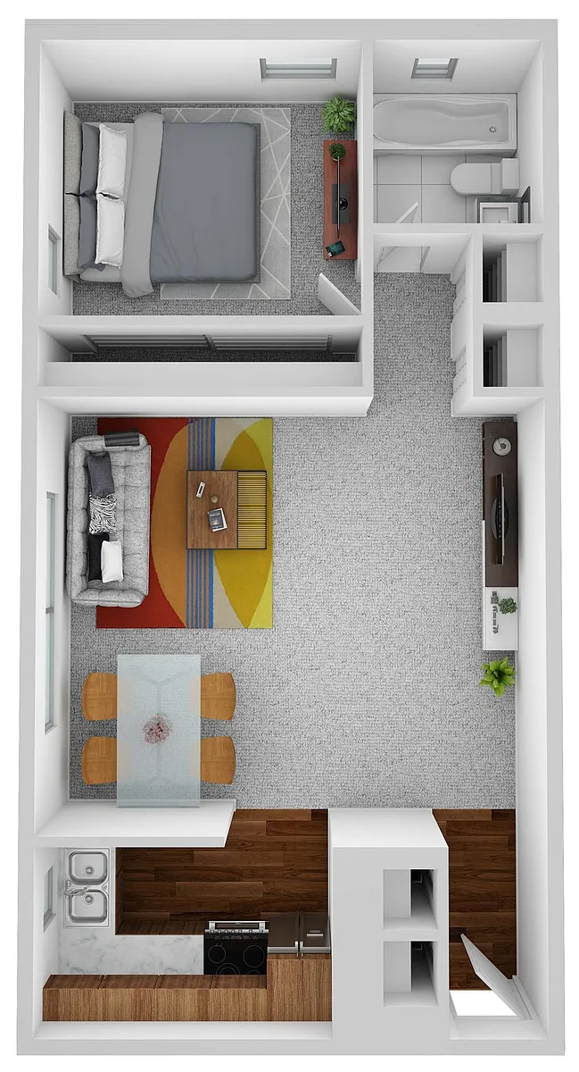 Floor plan 1 Bedrooms