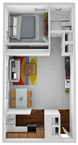 Floor plan 1 Bedrooms