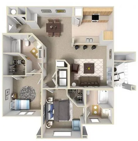 Floor plan 2X2 1097
