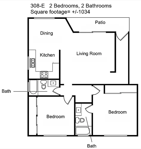 Floor plan 308 E