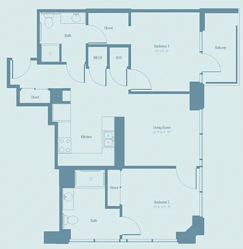 Floor plan B1H