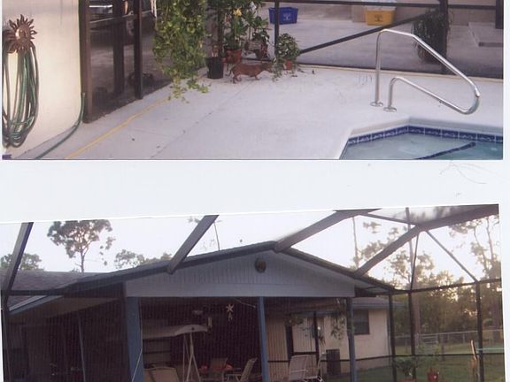 Pool Room, & patio area