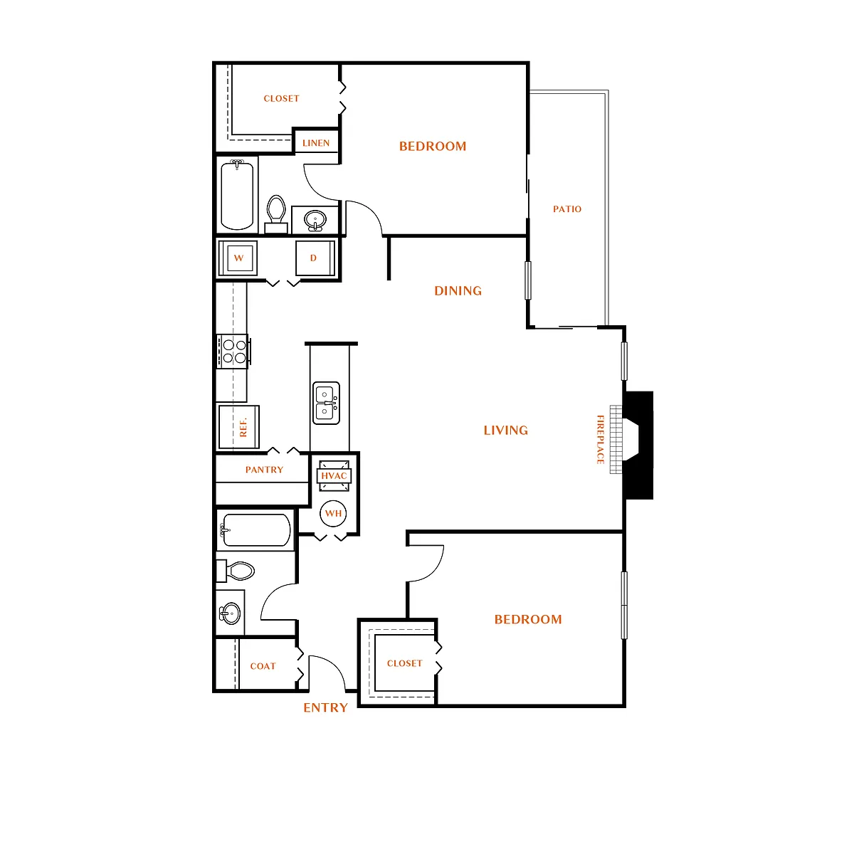 Floor plan B2 Traditional