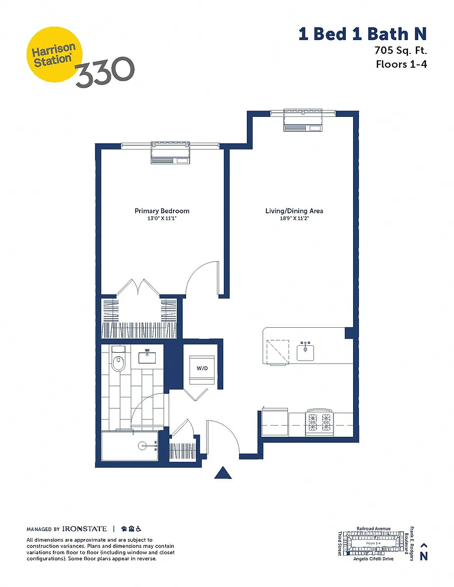 Floor plan 1 Bed 1 Bath N