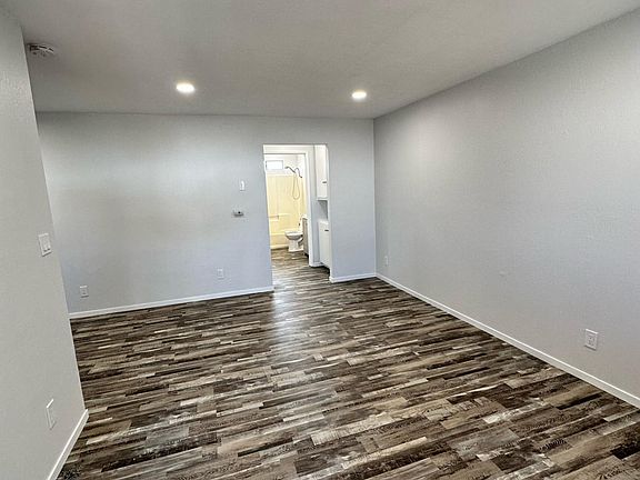 Living room from front door entry