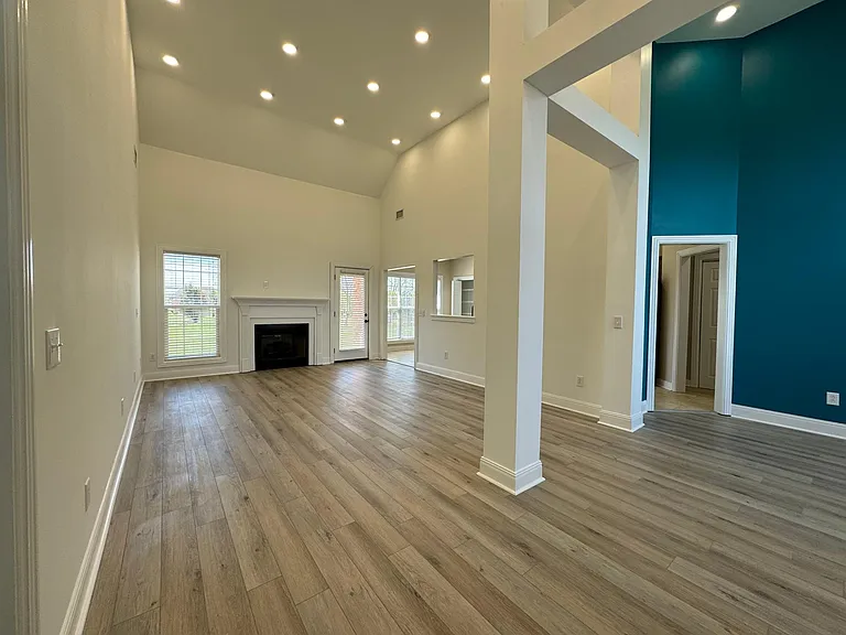 Spacious Living room and dining room(right) View from front door