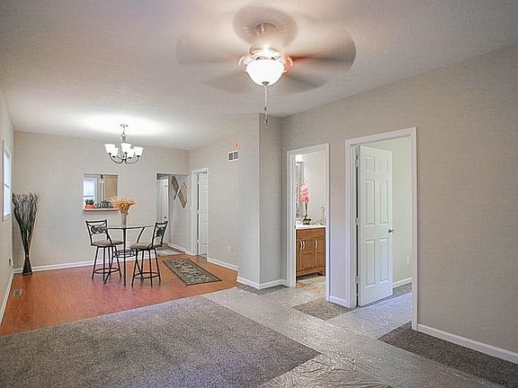 Living Room Opens Into Dining Room