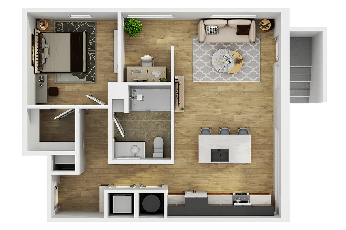 Floor plan 22 North - The Maisonette Collection