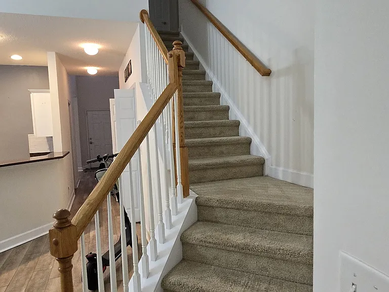 Stairway to upstairs bedrooms