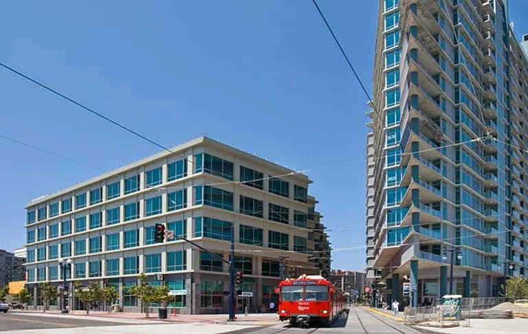 Trolley stop located on-site