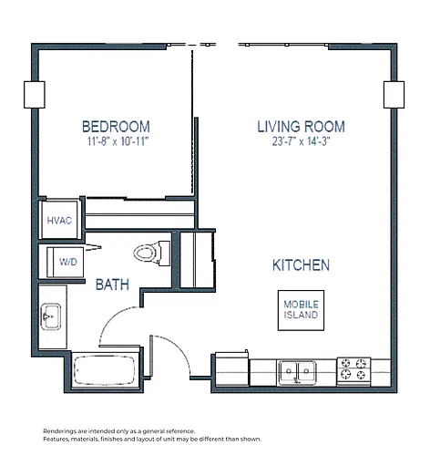 Floor plan 1B1B