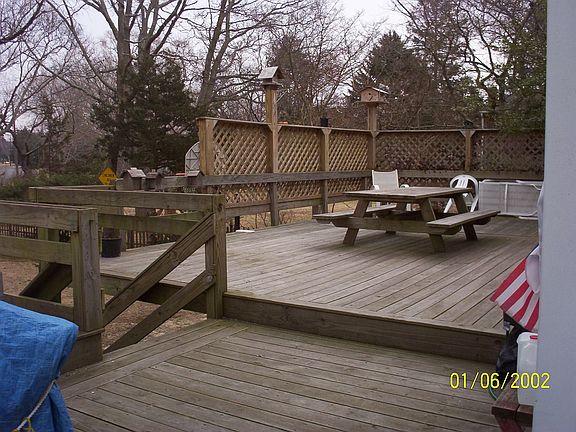 Rear deck left to right