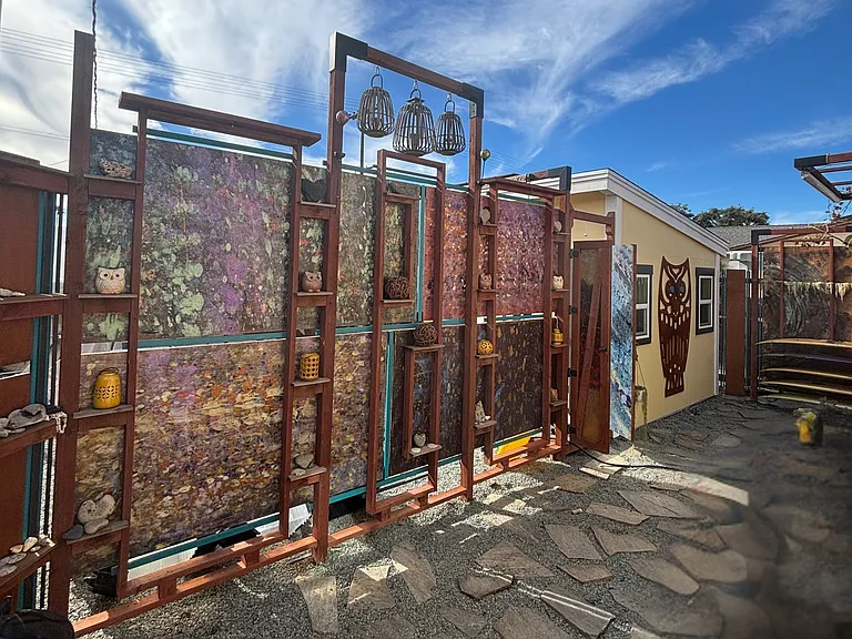 Art wall and fence