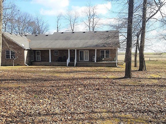 Large back porch with views