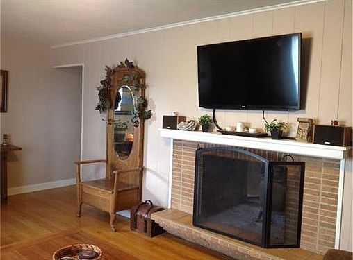 WOOD BURNING FIREPLACE