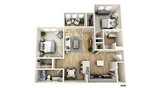 Floor plan B2SR