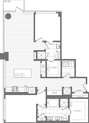 Floor Plan S - 2D Floor Plan S - 2D