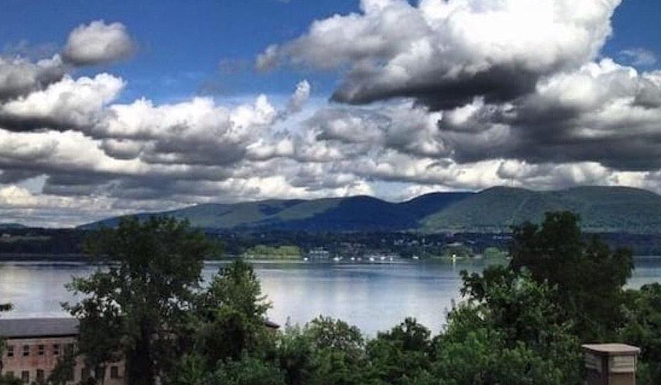 View from private covered deck