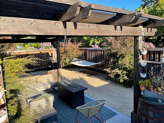 Side yard out of living room