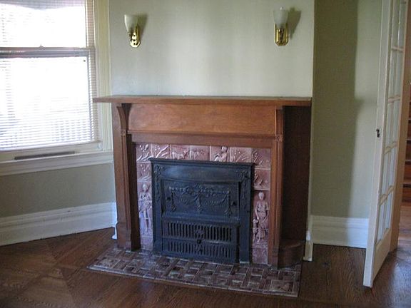 fireplace in the living room