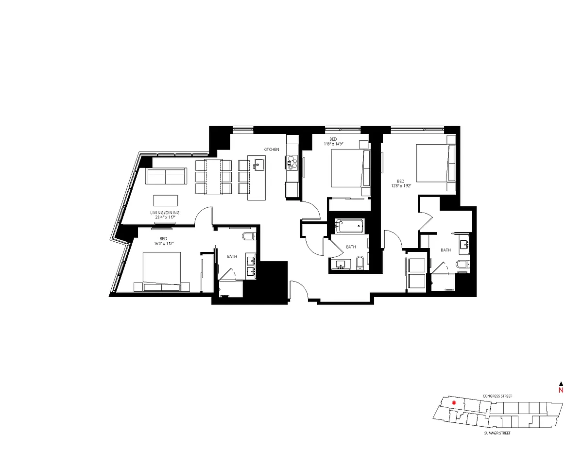 Floor plan 3-B1
