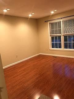 Living area with laminate floors