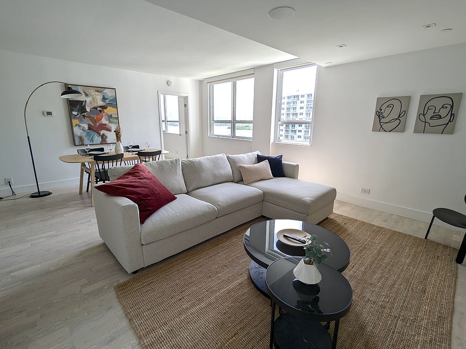 Sofa bed can be opened into a queen sized bed.