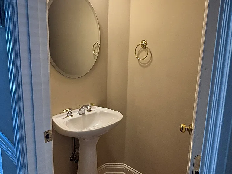 Downstairs half bath.