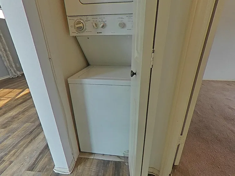 Washer/Dryer inside Unit
