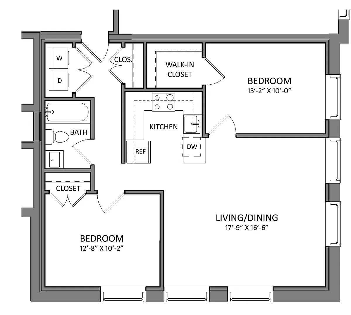 Floor plan B1C