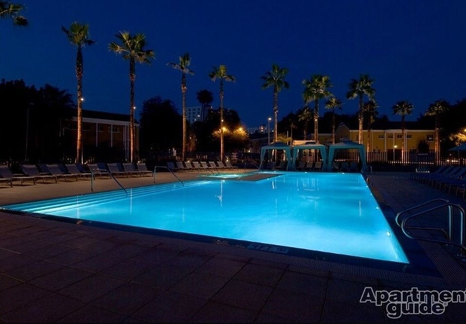Night Pool View