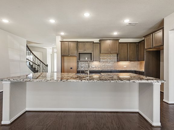 Sprawling kitchen island