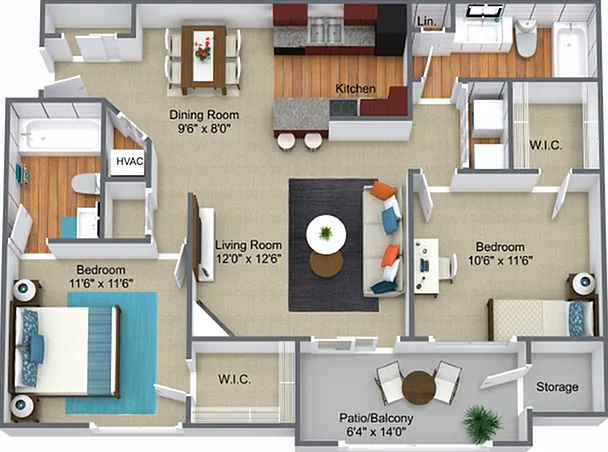 2 Bed, 2 Bath-Updated 2 Bed, 2 Bath-Updated