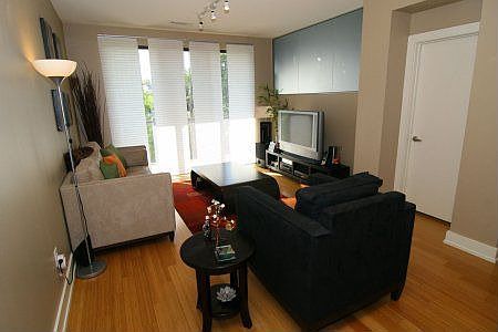 Living Area with Frosted Glass Addition