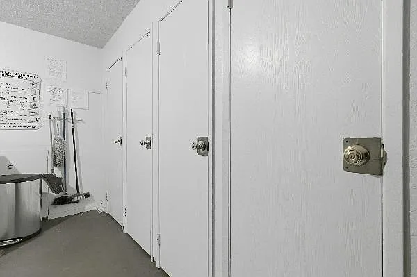 Additional locked storage for every tenant in laundry room area