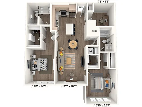 Floor plan BM-08D-Scheme III