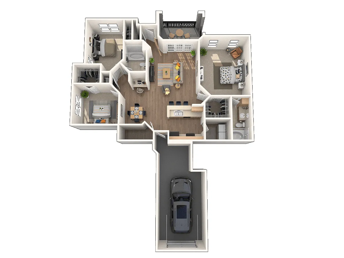 Floor plan C1/C2 - The Trillium