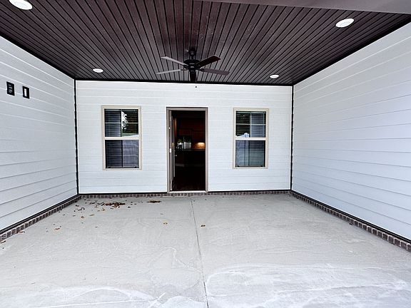 Covered back porch