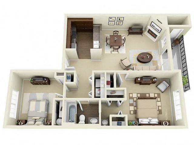 Floor plan 2x1 (Premium)