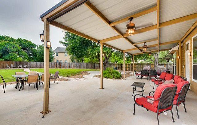 Large covered patio