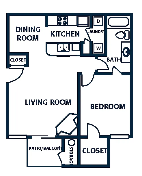 Floor plan 1B