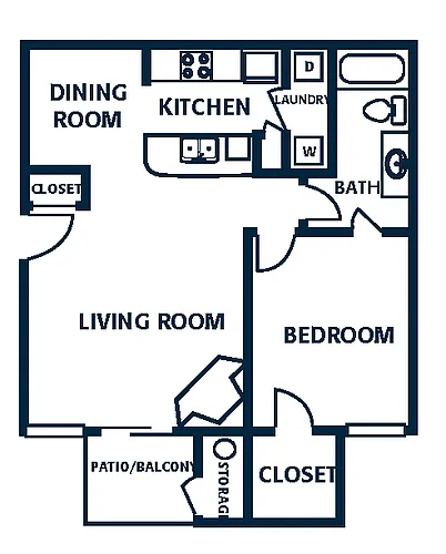 Floor plan 1B