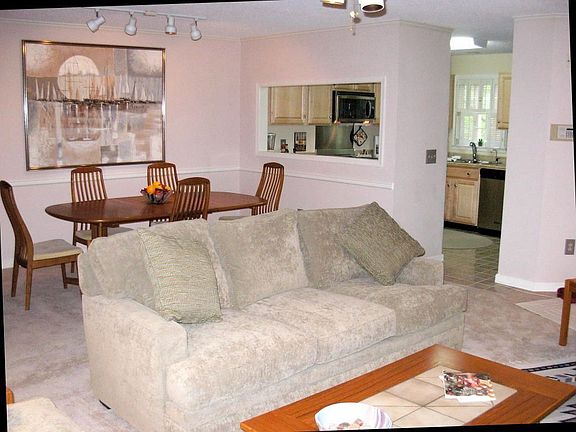 Family room open to dining room