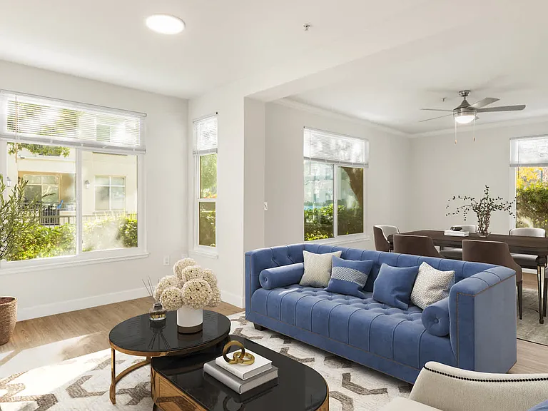 Living Room with Hard Surface Flooring