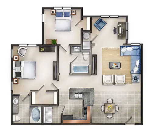 Floor plan The Brant Sunroom